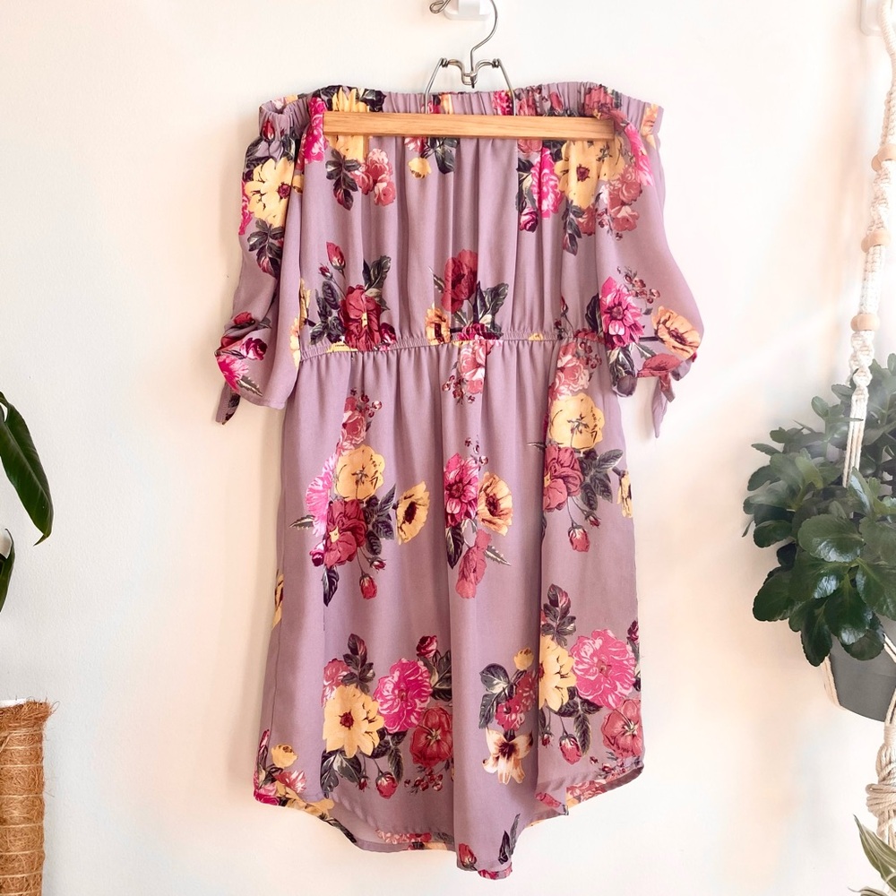 Floral Off-Shoulder Dress